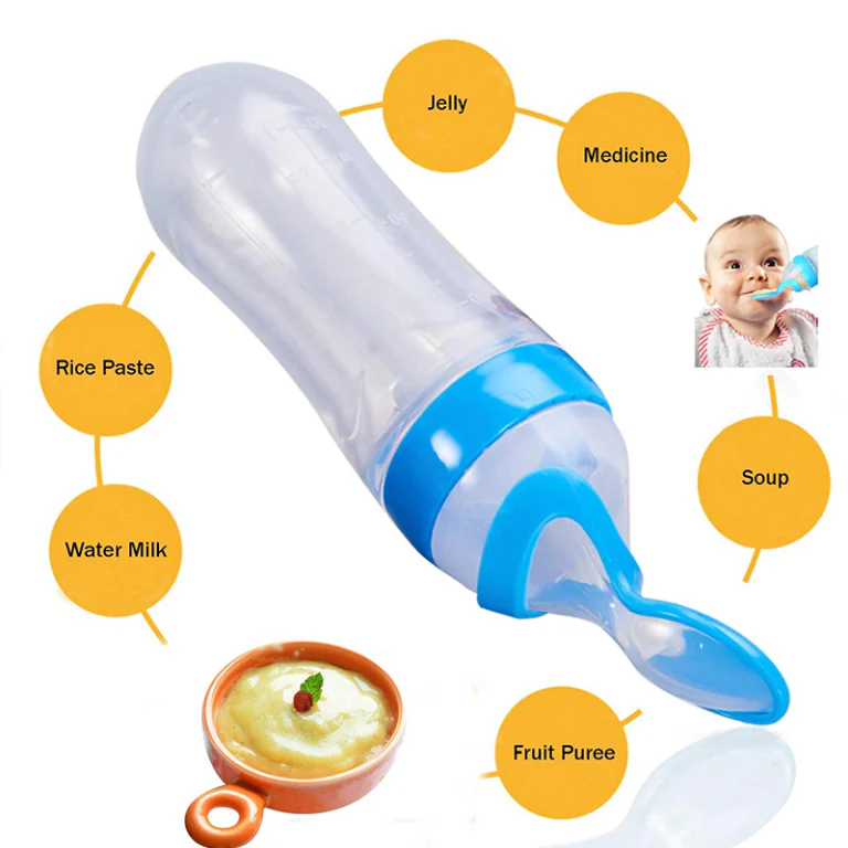 Baby Spoon Feeder Yellow Baby Spoon Feeder
