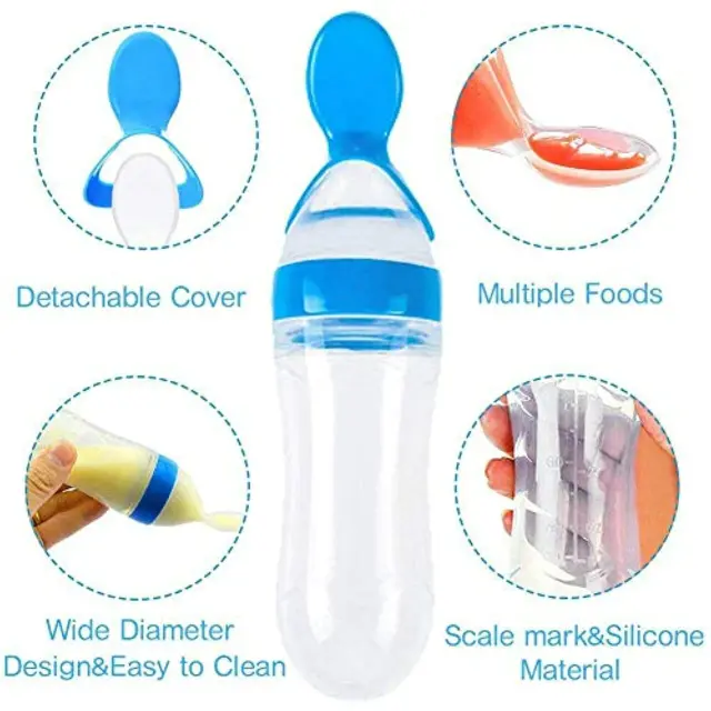 Baby Spoon Feeder Yellow Baby Spoon Feeder