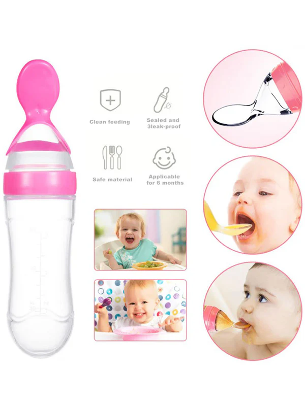 Baby Spoon Feeder Yellow Baby Spoon Feeder